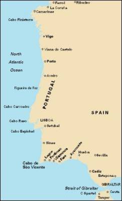 Cabo Finisterre to Gibraltar Passage Chart 2007 Revised edition