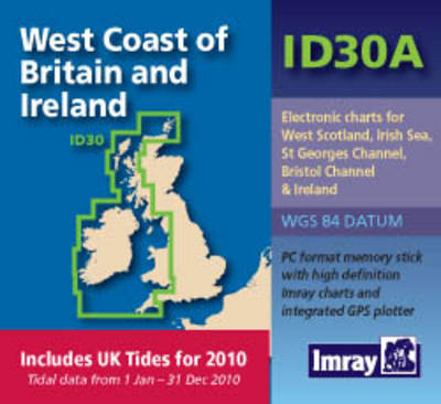 Imray Digital Chart ID30 with Tides: West Coast of Britain & Ireland with Merdian Chartware's UK Tides