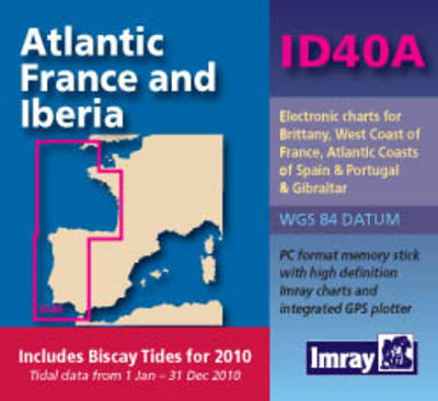 Imray Digital Chart ID40 with Tides: Atlantic France & Iberia with Merdian Chartwares UK Tides Revised edition
