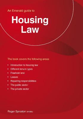 Housing Law: An Emerald Guide