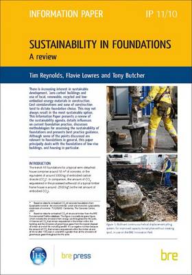 Sustainability in Foundations: A Review