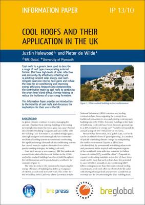Cool Roofs and Their Application in the UK