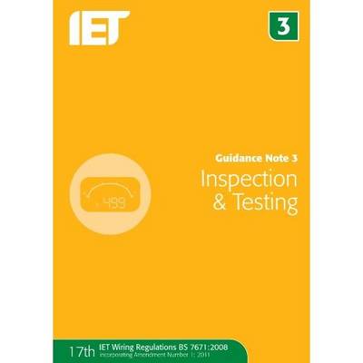 Guidance Note 3: Inspection & Testing 6th edition