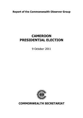 Cameroon Presidential Election, 9 October 2011