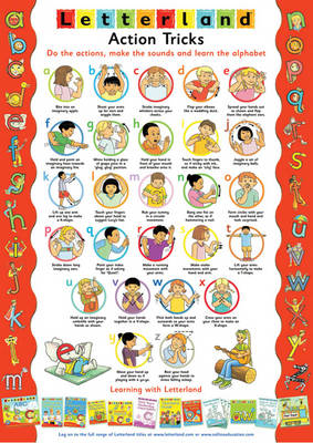 Letterland Action Tricks Poster New edition