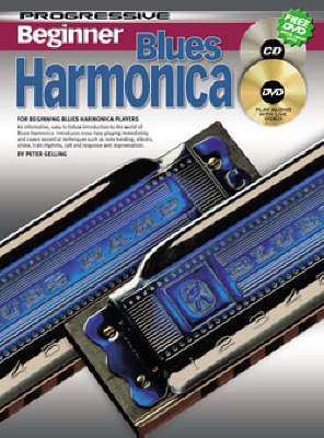 Progressive Beginner Blues Harmonica With Poster