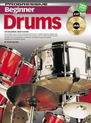 Progressive Beginner Drums With Poster