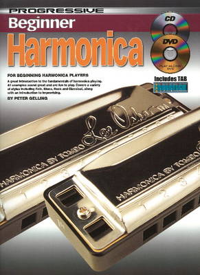 Progressive Beginner Harmonica With Poster