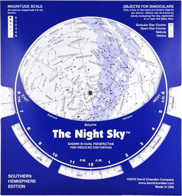 Cardboard Night Sky Planisphere - Southern Hemisphere