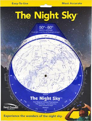 Night Sky Planisphere 50°-60°N (Large Plastic)