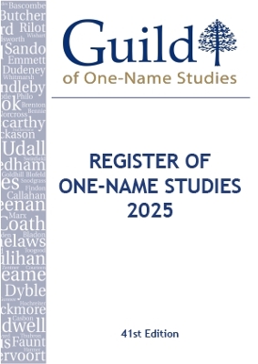 Register of One-Name Studies 2025