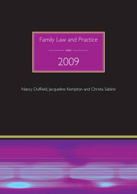 Family Law and Practice 2009 Revised edition