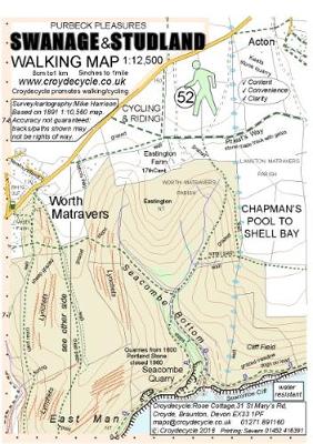 Swanage & Studland Walking Map: Chapman's Pool to Shell Bay 2nd edition