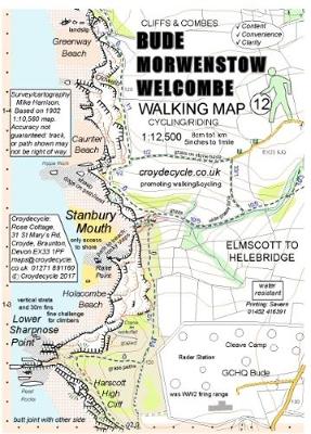 Bude Morwenstow Welcombe Walking Map: Elmscott to Helebridge 2nd edition
