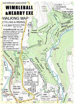 Wimbleball & Nearby Exe Walking Map