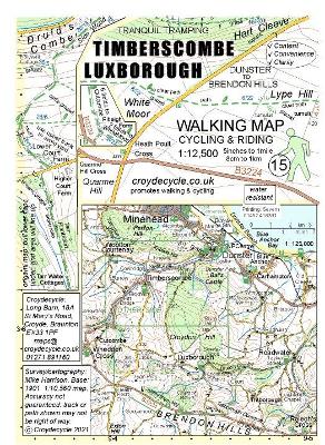 Timberscombe Luxborough Walking Map: Dunster to Brendon Hills