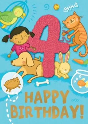 Pets (Age 4) - Happy Birthday Card-Book: 6 Card-Book Pack Illustrated edition