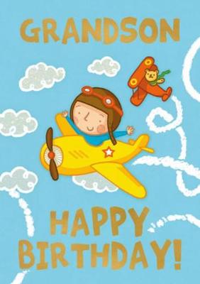 Planes (Grandson) - Happy Birthday Card-Book: 6 Card-Book Pack Illustrated edition