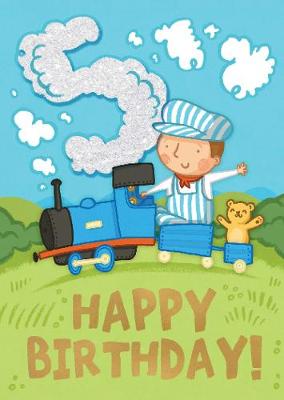 Trains (Age 5) - Happy Birthday Card-Book: 6 Card-Book Pack Illustrated edition