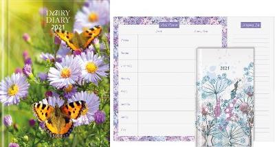Dairy Diary Set 2021: A British icon used by millions since its launch. Updated for 2021; this  gorgeous Set is incredibly useful, comprising: A5 week-to-view diary with 52 triple-tested weekly recipes, a handy Pocket Diary with pen, plus a Meal Planner Pad with perforated shopping list. 2021