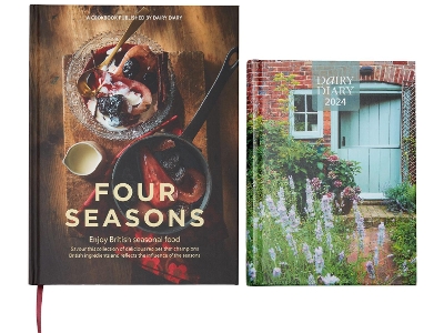 Dairy Diary 2024 with Four Seasons: This great-value package, featuring Britains most-loved diary, is perfect  for seasonal inspiration. Including the beautiful A5 week-to-view Dairy Diary with 52 delicious weekly recipes, plus Four Seasons cookbook with new ideas for cooking with fresh and tasty British ingredients. 2024