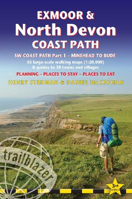 Exmoor & North Devon Coast Path Trailblazer Walking Guide: Minehead to Bude 3rd Revised edition