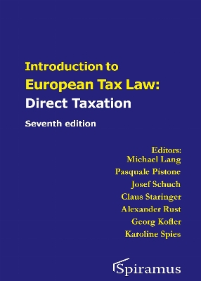 Introduction to European Tax Law on Direct Taxation Seventh Edition