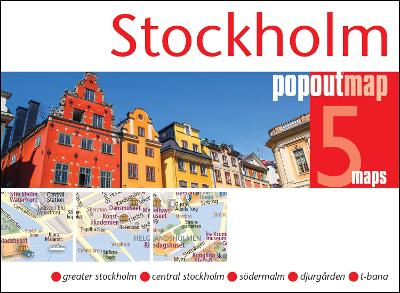 Stockholm PopOut Map - pocket-size, pop up map of Stockholm city centre