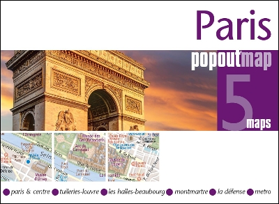 Paris PopOut Map: Pocket-sized, pop up, city map of Paris