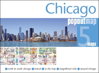 Chicago PopOut Map: Pocket size, pop up, city map of Chicago