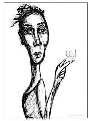 Girl with a point: Large Blank Notebook