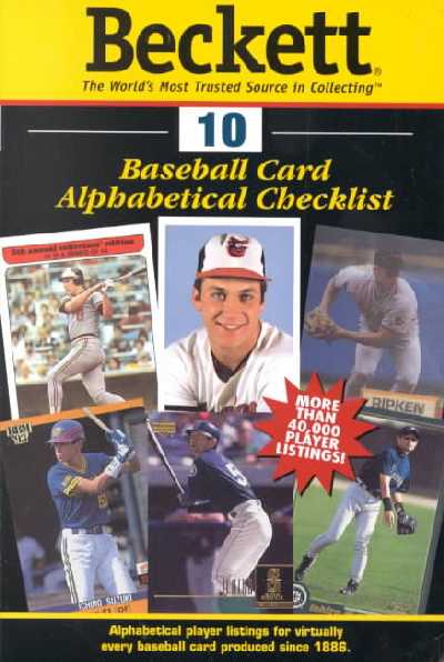 Beckett Baseball Card Alphabetical Checklist