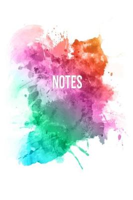 Notes: Watercolor Notebook 120-Page Lined Gorgeous Journal