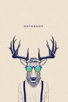 Notebook: Hipster Deer Designer Notebook Journal - 120-Page Lined