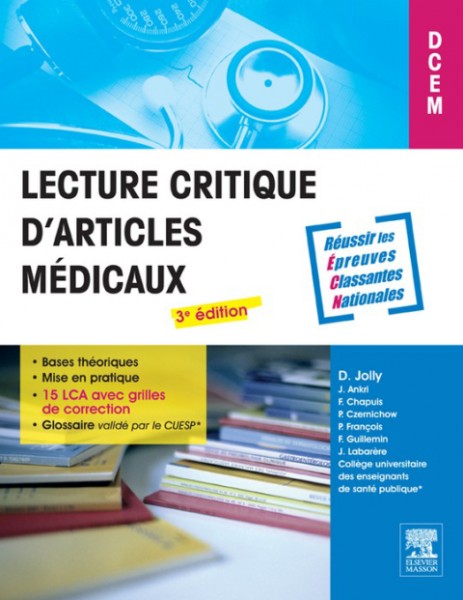 Lecture critique d''articles mÃ©dicaux