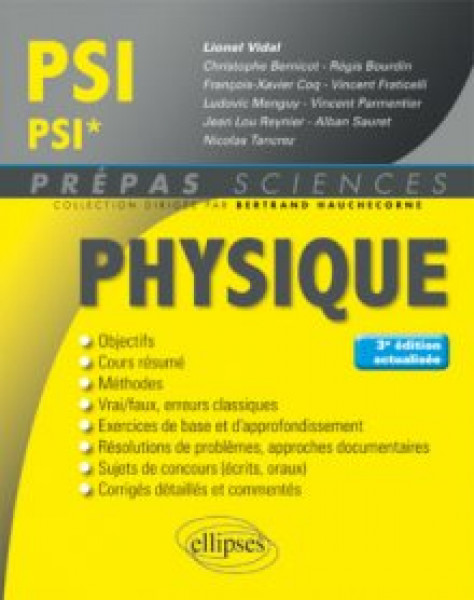 Physique PSI/PSI* - 3e Ã©dition actualisÃ©e