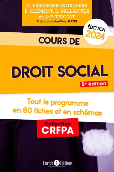 Cours de droit social 2024: Tout le programme en fiches et en schemas