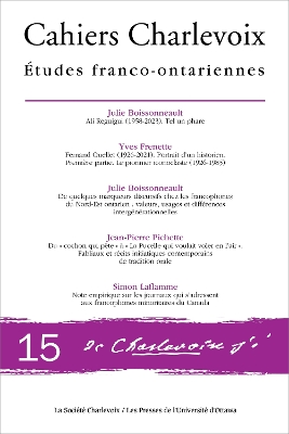 Cahiers Charlevoix 15: Études franco-ontariennes 15th edition
