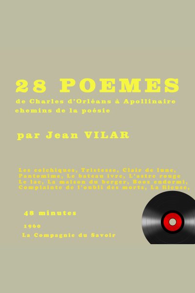 PoÃ©sies lues par Jean Vilar