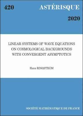 Linear Systems of Wave Equations on Cosmological Backgrounds with Convergent  Asymptotics