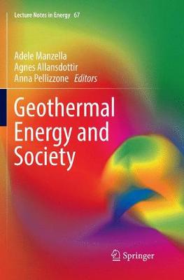 Geothermal Energy and Society Softcover reprint of the original 1st ed. 2019
