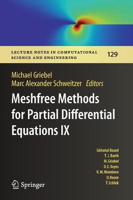 Meshfree Methods for Partial Differential Equations IX 2019 ed.