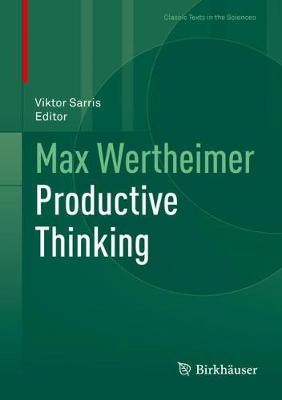 Max Wertheimer Productive Thinking 2020 ed.