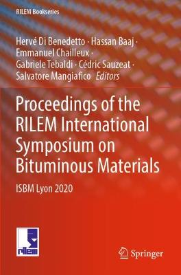 Proceedings of the RILEM International Symposium on Bituminous Materials: ISBM Lyon 2020 1st ed. 2022