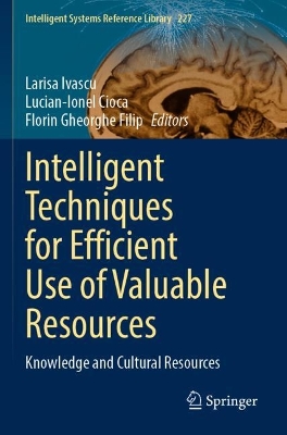 Intelligent Techniques for Efficient Use of Valuable Resources: Knowledge and Cultural Resources 2022 ed.