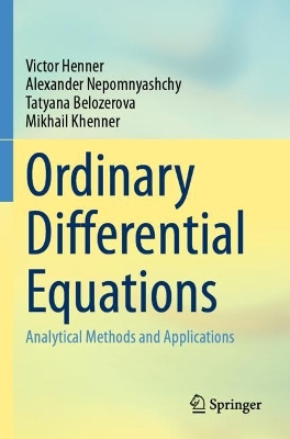 Ordinary Differential Equations: Analytical Methods and Applications 2023 ed.