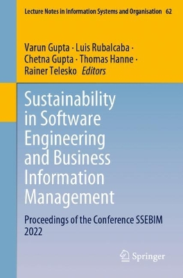 Sustainability in Software Engineering and Business Information Management: Proceedings of the Conference SSEBIM 2022