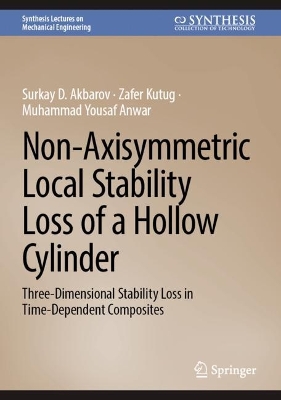 Non-axisymmetric Local Stability Loss of a Hollow Cylinder: Three-Dimensional Stability Loss in Time-Dependent Composites