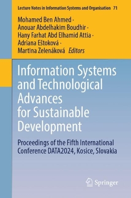 Information Systems and Technological Advances for Sustainable Development: Proceedings of the Fifth International Conference DATA2024, Kosice, Slovakia 2025 ed.