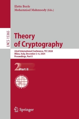 Theory of Cryptography: 22nd International Conference, TCC 2024, Milan, Italy, December 26, 2024,  Proceedings, Part II